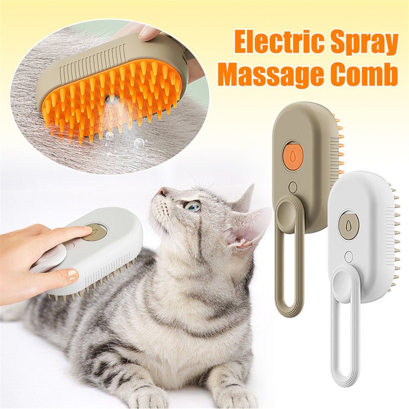 3 - in - 1 Electric Steam Brush for Cats & Dogs | Steamy Grooming & Hair Removal Comb - Ferano Pet3 - in - 1 Electric Steam Brush for Cats & Dogs | Steamy Grooming & Hair Removal CombFerano Pet3 - in - 1 Electric Steam Brush for Cats & Dogs | Steamy Grooming & Hair Removal CombLight PurpleUSB