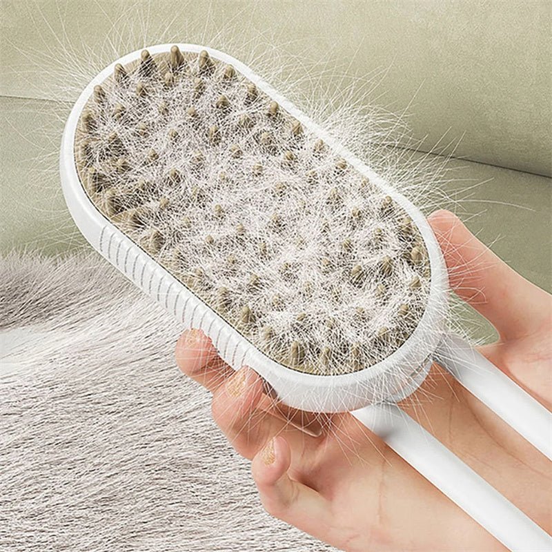 3 - in - 1 Electric Steam Brush for Cats & Dogs | Steamy Grooming & Hair Removal Comb - Ferano Pet3 - in - 1 Electric Steam Brush for Cats & Dogs | Steamy Grooming & Hair Removal CombFerano Pet3 - in - 1 Electric Steam Brush for Cats & Dogs | Steamy Grooming & Hair Removal CombLight PurpleUSB