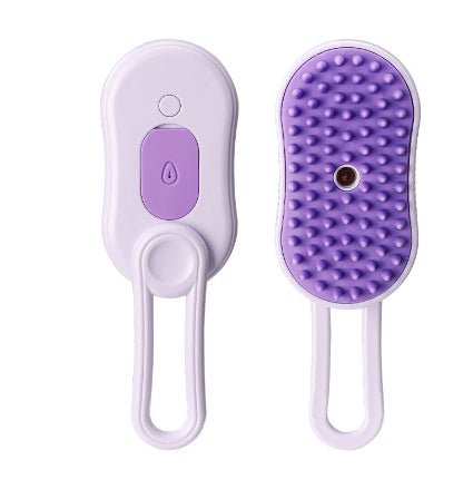 3 - in - 1 Electric Steam Brush for Cats & Dogs | Steamy Grooming & Hair Removal Comb - Ferano Pet3 - in - 1 Electric Steam Brush for Cats & Dogs | Steamy Grooming & Hair Removal CombFerano Pet3 - in - 1 Electric Steam Brush for Cats & Dogs | Steamy Grooming & Hair Removal CombPurpleUSB