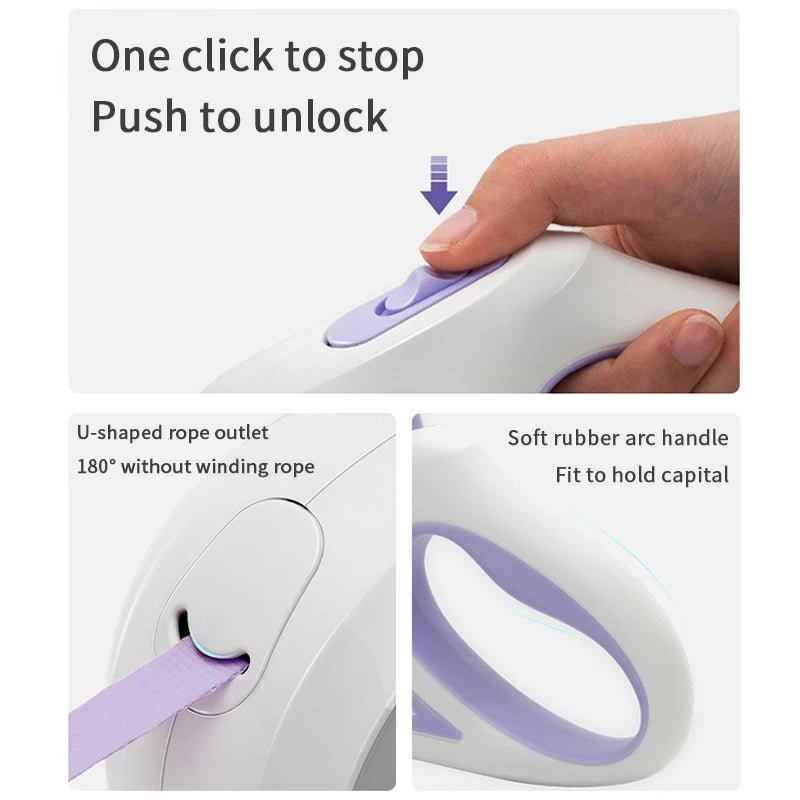 Automatic Retractable Lighting Dog Leash - Ferano PetAutomatic Retractable Lighting Dog LeashFerano PetAutomatic Retractable Lighting Dog LeashGreen3m