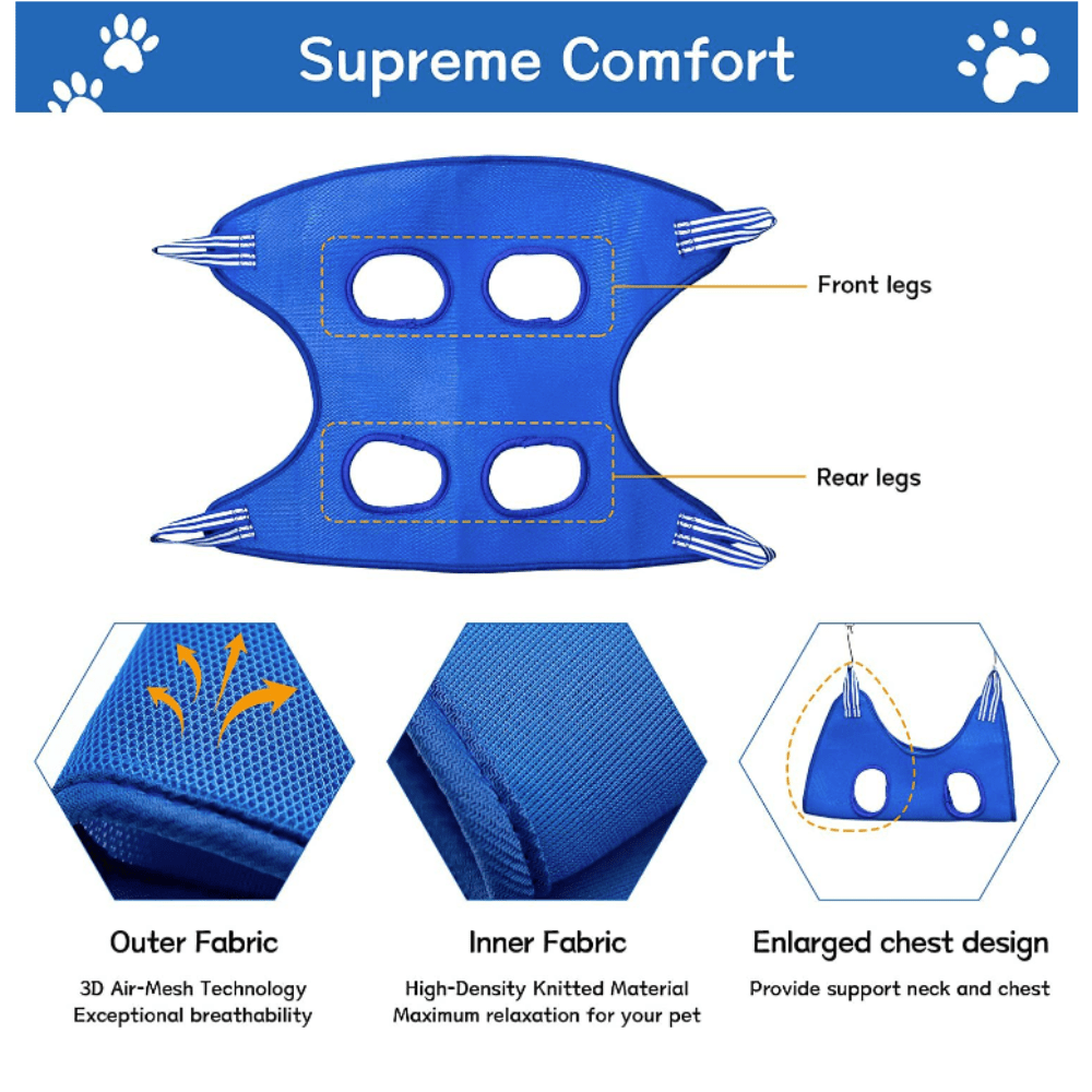 Cat Grooming Restraint Bag with Hammock - Ferano PetCat Grooming Restraint Bag with HammockFerano PetCat Grooming Restraint Bag with Hammock6 - 10KGBlue