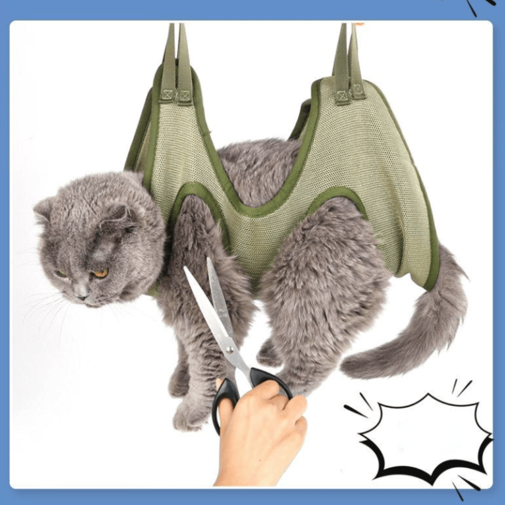 Cat Grooming Restraint Bag with Hammock - Ferano PetCat Grooming Restraint Bag with HammockFerano PetCat Grooming Restraint Bag with Hammock6 - 10KGBlue