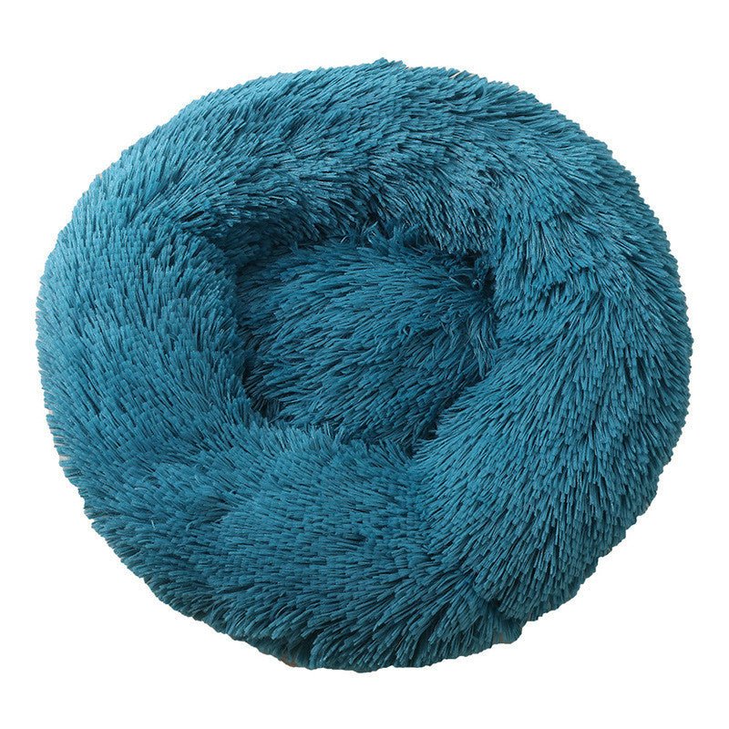 Comfortable Donut Bed for Pets - Ferano PetComfortable Donut Bed for PetsFerano PetComfortable Donut Bed for PetsSize SDark blue