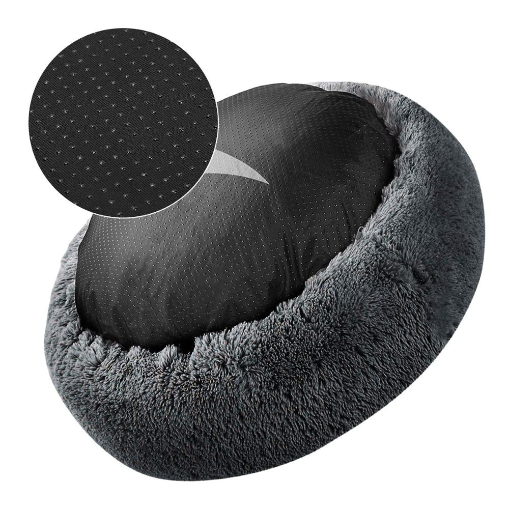 Comfortable Donut Bed for Pets - Ferano PetComfortable Donut Bed for PetsFerano PetComfortable Donut Bed for PetsSize SBeige