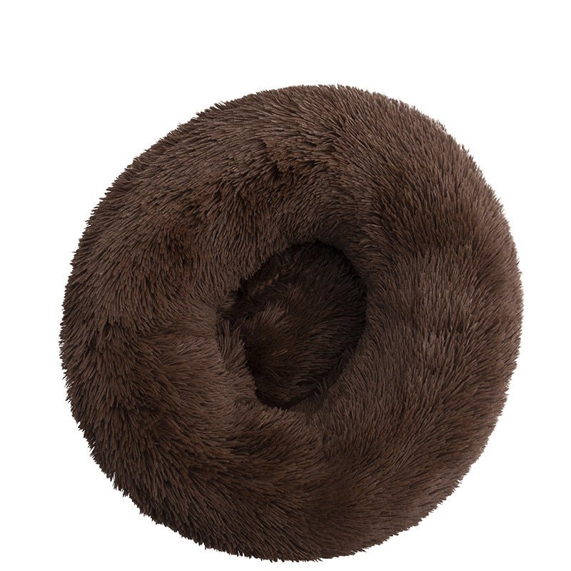 Comfortable Donut Bed for Pets - Ferano PetComfortable Donut Bed for PetsFerano PetComfortable Donut Bed for PetsSize SDark brown