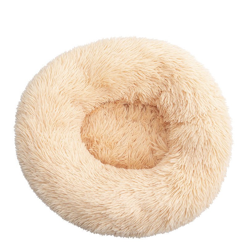 Comfortable Donut Bed for Pets - Ferano PetComfortable Donut Bed for PetsFerano PetComfortable Donut Bed for PetsSize SChampagner