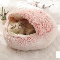 Cozy 2 - in - 1 Pet Bed | Warm Cave House for Dogs & Cats - Ferano PetCozy 2 - in - 1 Pet Bed | Warm Cave House for Dogs & CatsFerano PetCozy 2 - in - 1 Pet Bed | Warm Cave House for Dogs & CatsBrown 40cm setC