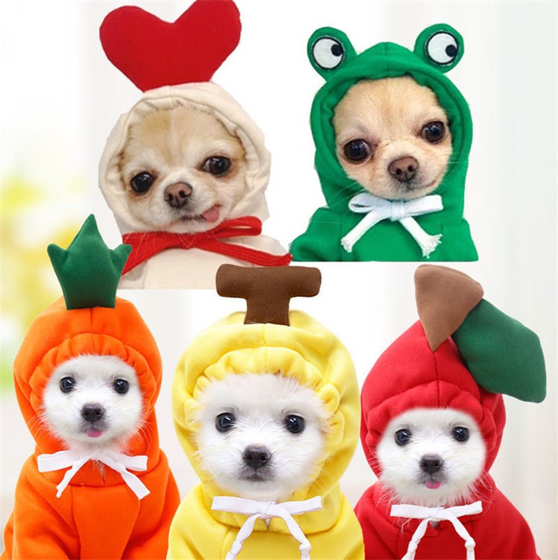 Cute Fruit Dog Clothes For Small Dogs Hoodies Winter Warm Fleece Pet - Ferano PetCute Fruit Dog Clothes For Small Dogs Hoodies Winter Warm Fleece PetFerano PetCute Fruit Dog Clothes For Small Dogs Hoodies Winter Warm Fleece PetXS4 Style