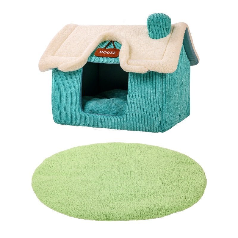 Cute Warm Cartoon Pet House Bed | Cozy Winter Home - Ferano PetCute Warm Cartoon Pet House Bed | Cozy Winter HomeFerano PetCute Warm Cartoon Pet House Bed | Cozy Winter HomeSmall Villa Lawn Mat ToysSuitable For Pets Within 5kg