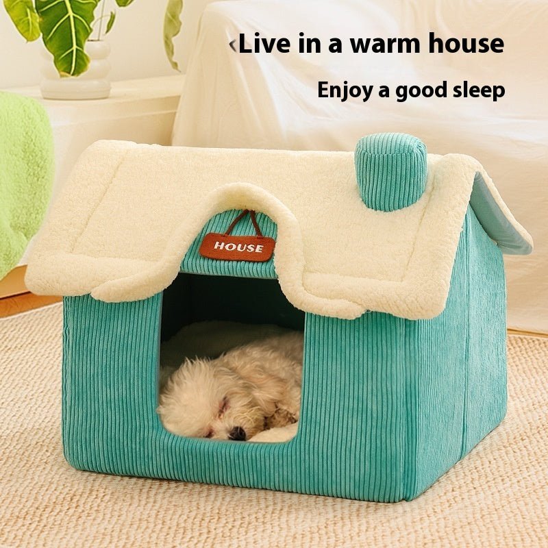 Cute Warm Cartoon Pet House Bed | Cozy Winter Home - Ferano PetCute Warm Cartoon Pet House Bed | Cozy Winter HomeFerano PetCute Warm Cartoon Pet House Bed | Cozy Winter HomeSmall Villa Lawn Mat ToysSuitable For Pets Within 5kg