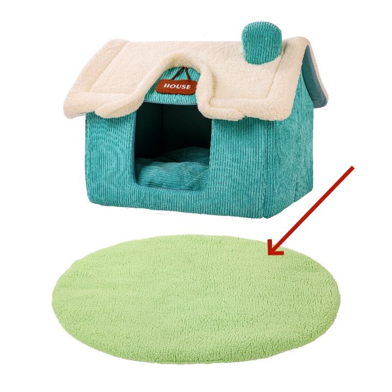 Cute Warm Cartoon Pet House Bed | Cozy Winter Home - Ferano PetCute Warm Cartoon Pet House Bed | Cozy Winter HomeFerano PetCute Warm Cartoon Pet House Bed | Cozy Winter HomeSmall Villa Lawn Mat ToysSuitable For Pets Within 5kg