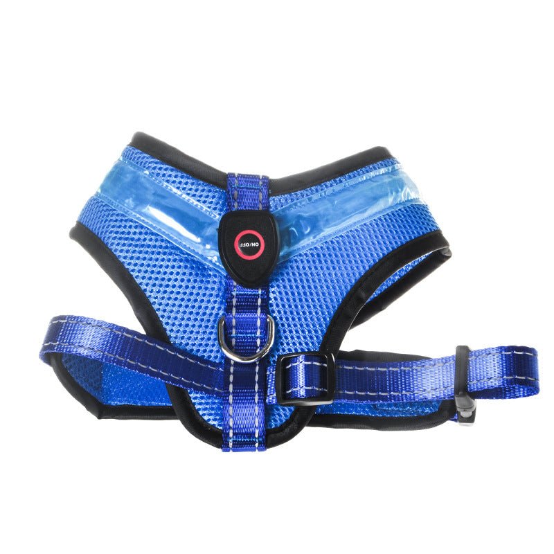 LED Safety Dog Harness – USB Rechargeable & Reflective - Ferano PetLED Safety Dog Harness – USB Rechargeable & ReflectiveFerano PetLED Safety Dog Harness – USB Rechargeable & ReflectiveBlueL
