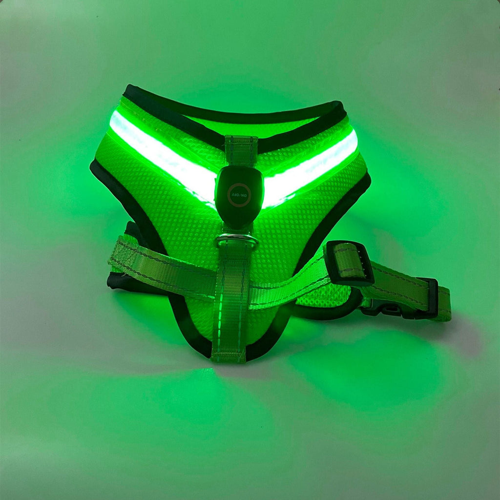 LED Safety Dog Harness – USB Rechargeable & Reflective - Ferano PetLED Safety Dog Harness – USB Rechargeable & ReflectiveFerano PetLED Safety Dog Harness – USB Rechargeable & ReflectiveBlueL