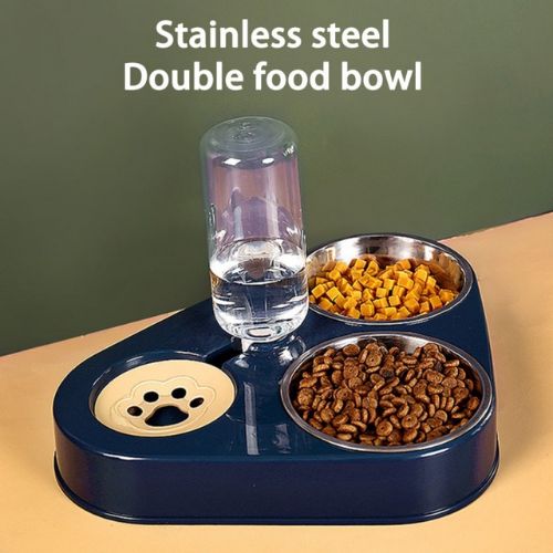 Pet Food Bowls 3 in 1 - Ferano PetPet Food Bowls 3 in 1Ferano PetPet Food Bowls 3 in 1Navy Blue