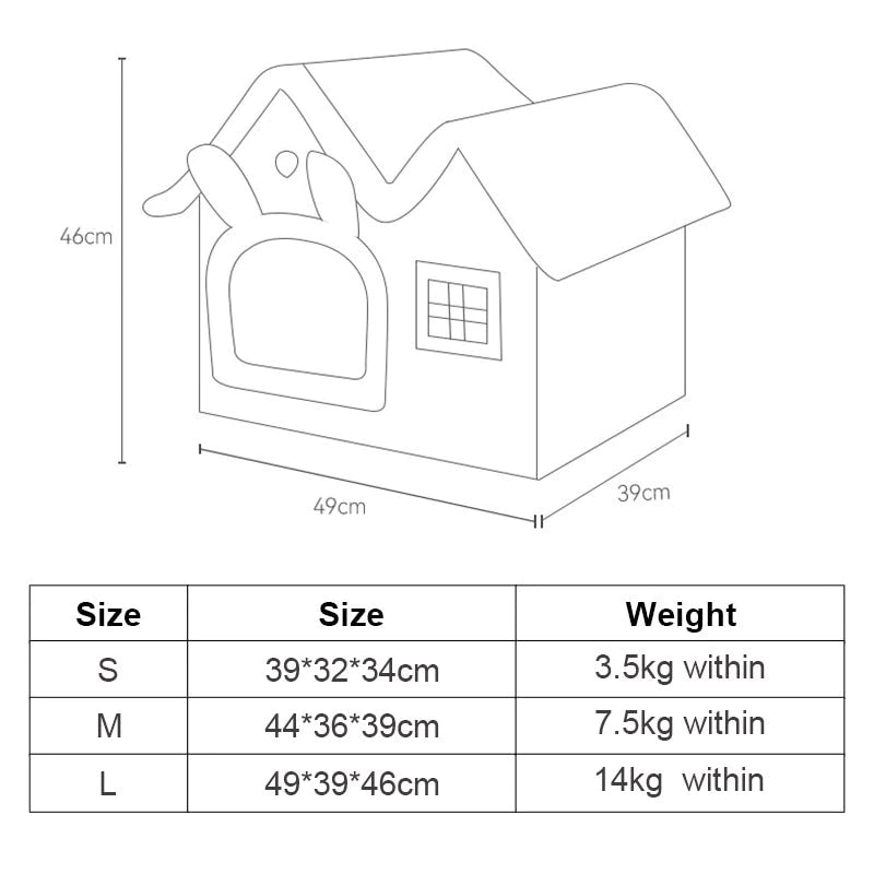 Removable Roof Plush Pet House - Ferano PetRemovable Roof Plush Pet HouseFerano PetRemovable Roof Plush Pet HouseSBrown