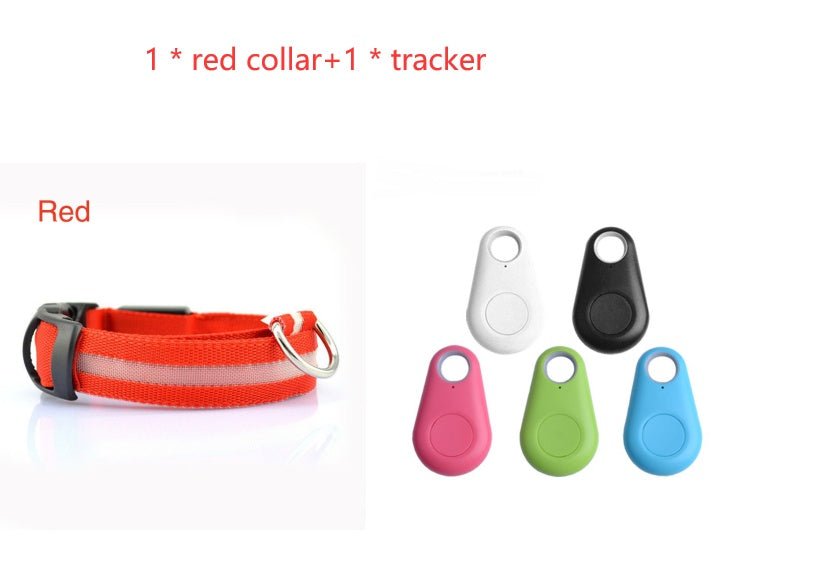 Safety Dog LED Collar - Ferano PetSafety Dog LED CollarFerano PetSafety Dog LED CollarRed x trackerL