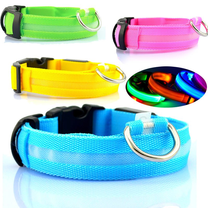 Safety Dog LED Collar - Ferano PetSafety Dog LED CollarFerano PetSafety Dog LED CollarBlue x trackerL