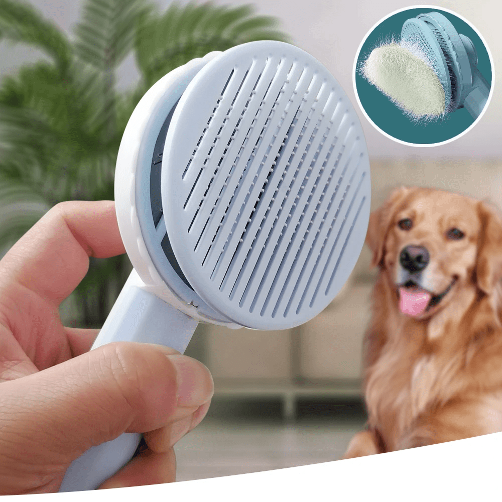 Self - Cleaning Pet Brush - Ferano PetSelf - Cleaning Pet BrushFerano PetSelf - Cleaning Pet BrushWhite Pink