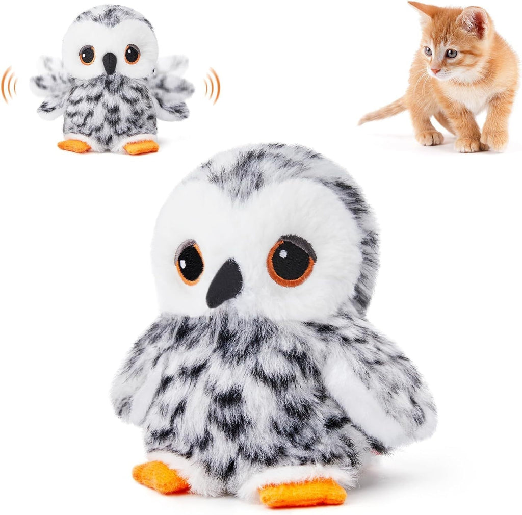 USB Rechargeable Flapping Bird Cat Toy – Interactive Plush Pet Toy - Ferano PetUSB Rechargeable Flapping Bird Cat Toy – Interactive Plush Pet ToyFerano PetUSB Rechargeable Flapping Bird Cat Toy – Interactive Plush Pet ToySnowy owl17cm