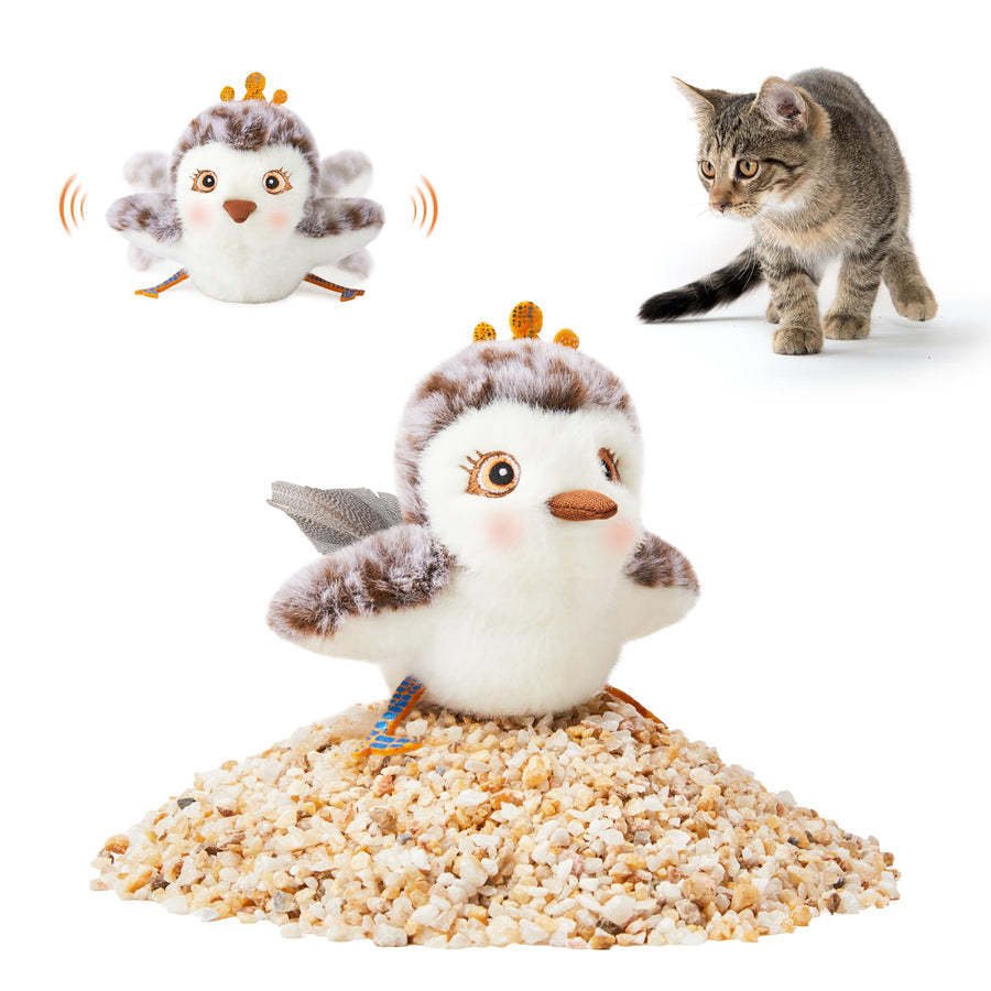USB Rechargeable Flapping Bird Cat Toy – Interactive Plush Pet Toy - Ferano PetUSB Rechargeable Flapping Bird Cat Toy – Interactive Plush Pet ToyFerano PetUSB Rechargeable Flapping Bird Cat Toy – Interactive Plush Pet ToyPrincess Sandpiper17cm