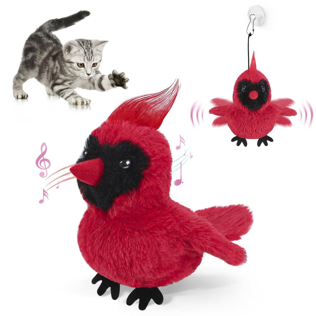 USB Rechargeable Flapping Bird Cat Toy – Interactive Plush Pet Toy - Ferano PetUSB Rechargeable Flapping Bird Cat Toy – Interactive Plush Pet ToyFerano PetUSB Rechargeable Flapping Bird Cat Toy – Interactive Plush Pet ToyRed parrot17cm
