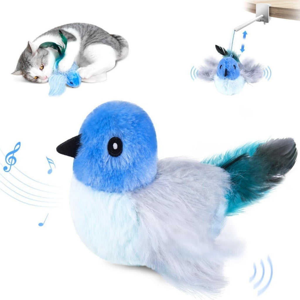 USB Rechargeable Flapping Bird Cat Toy – Interactive Plush Pet Toy - Ferano PetUSB Rechargeable Flapping Bird Cat Toy – Interactive Plush Pet ToyFerano PetUSB Rechargeable Flapping Bird Cat Toy – Interactive Plush Pet ToyBlue Robin17cm